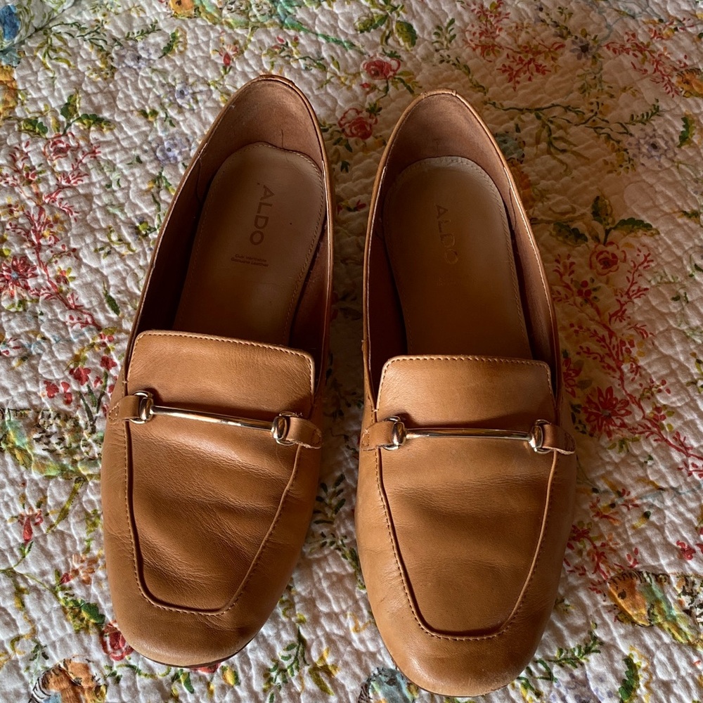 Aldo Women's Brown Leather Loafers